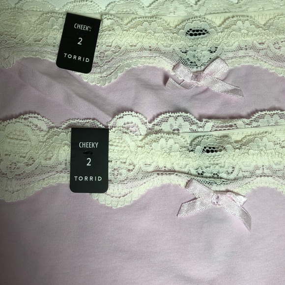 Torrid Cheeky Lilac Lace Panties Size 2X Lot of 2 - Picture 3 of 6